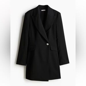 Elegant Black Blazer Dress